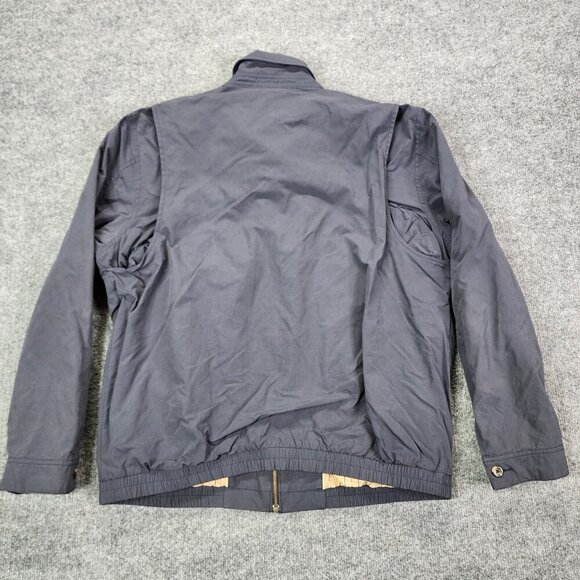 LL Bean Jacket Blue Gray Full Zip Harrington‎ Bomber Golf Grandpa OHYM7 Large - Picture 7 of 13